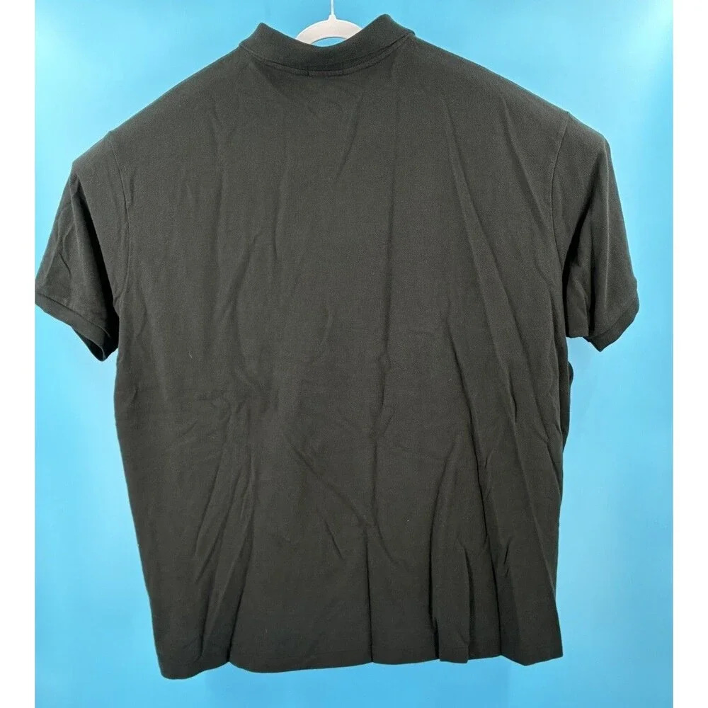 NEW! Polo Ralph Lauren Mens 4XB Black Classic Fit Polo Shirt Purple Pony NWT